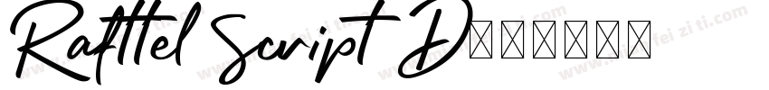 Rafttel Script D字体转换